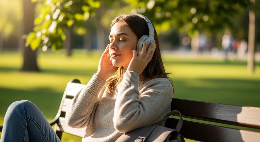 リラックスする女性