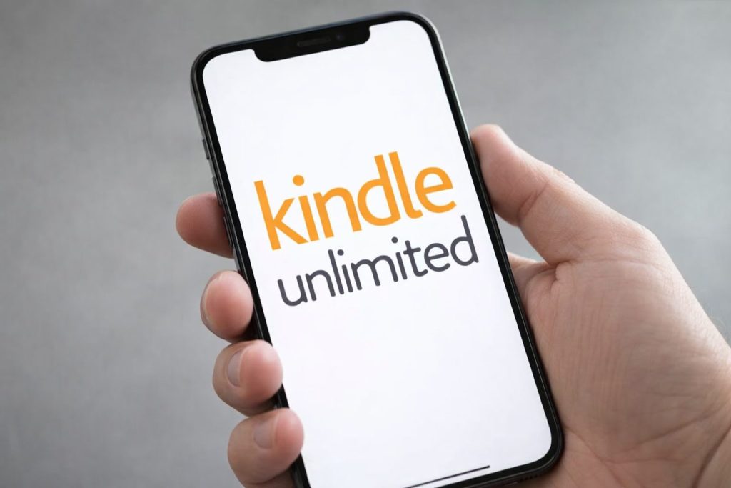Kindle Unlimitedが表示されたスマホ