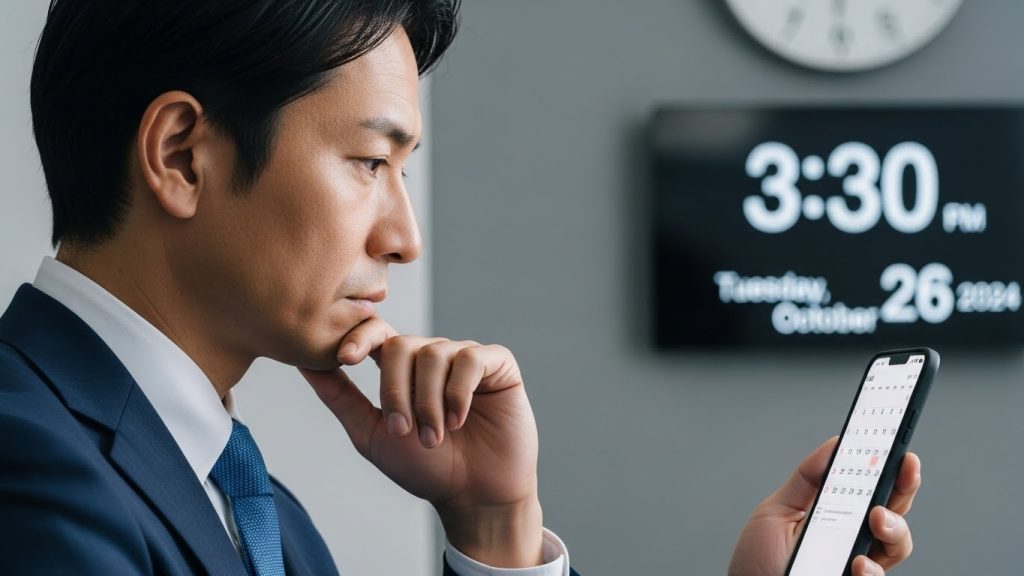 無料体験や請求日のタイミングを確認している利用者のイメージ