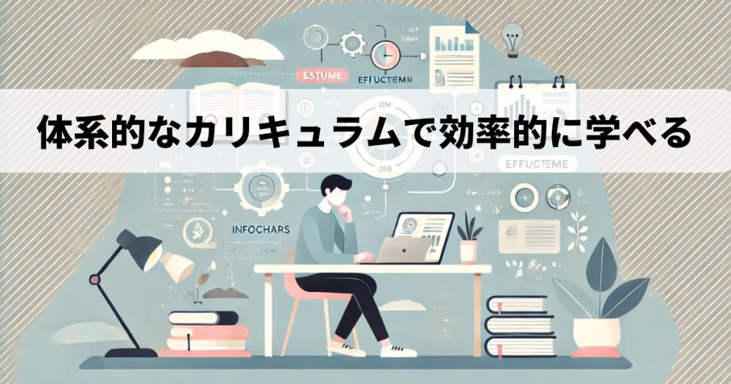 体系的なカリキュラムで効率的に学べる