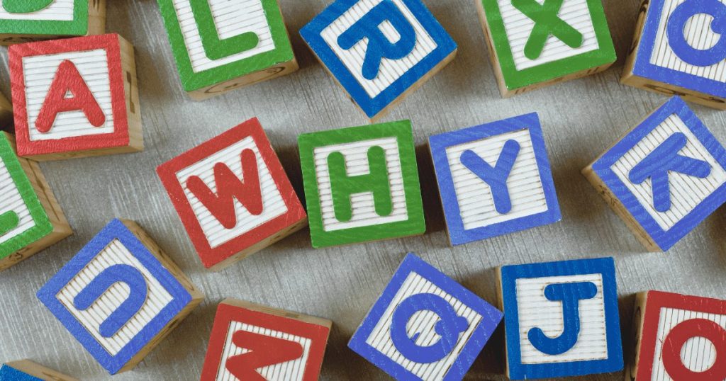 カラフルな積み木のWHY