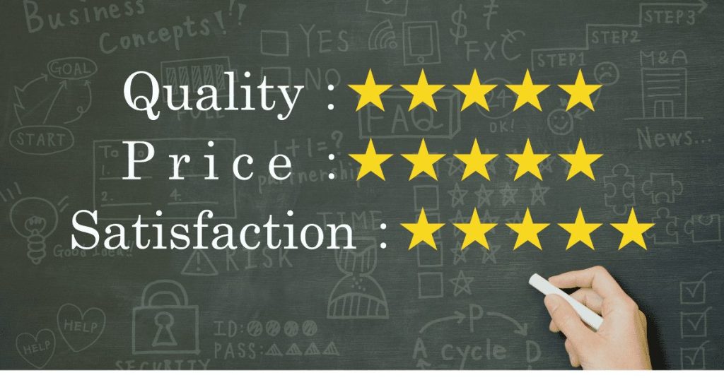 黒板に星マーク
