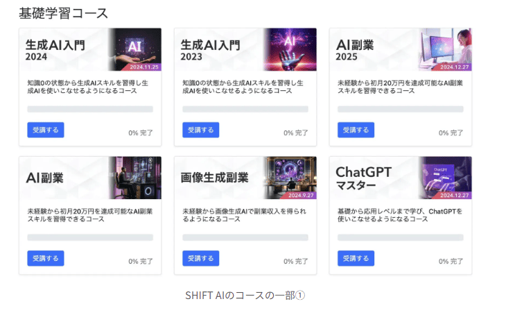 SHIFT AI 学習