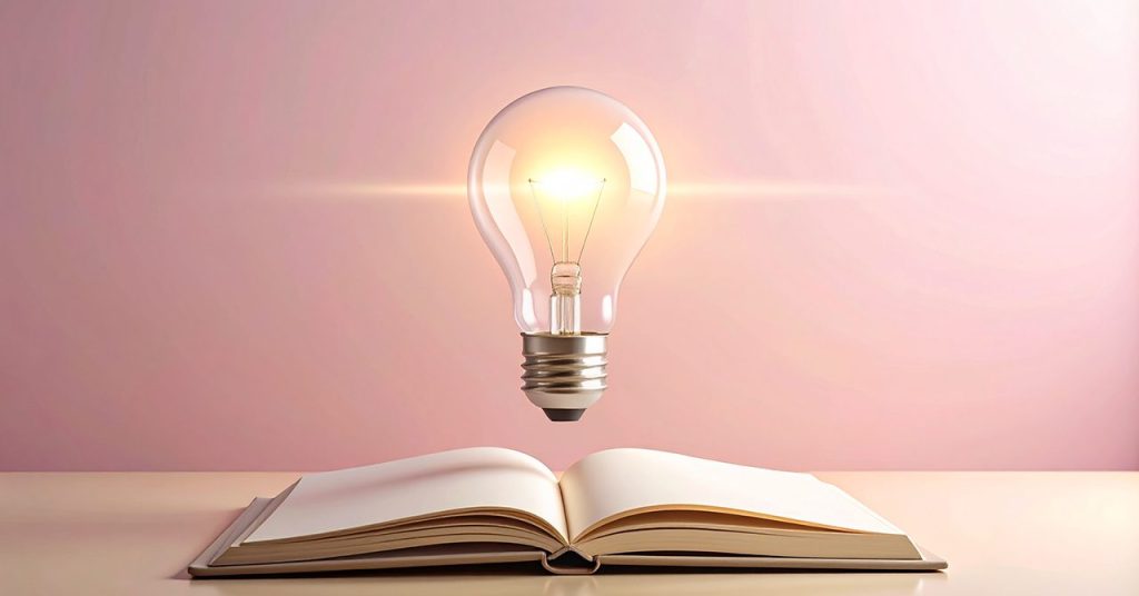 ポイントを想起させる電球のビジュアル。