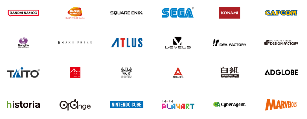 バンタンゲームアカデミー就職実績